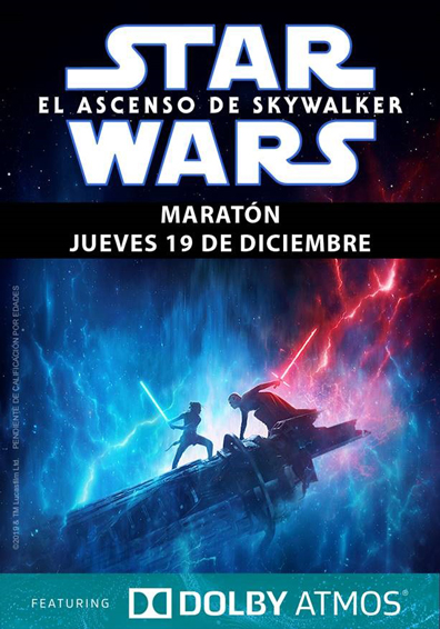 MARATON STAR WARS: EL ASCENSO DE SKYWALKER ATMOS MARATON STAR WARS: EL ASCENSO DE SKYWALKER ATMOS