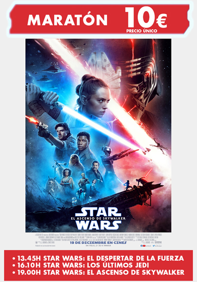 MARATON STAR WARS: EL ASCENSO DE SKYWALKER UCC MARATON STAR WARS: EL ASCENSO DE SKYWALKER UCC