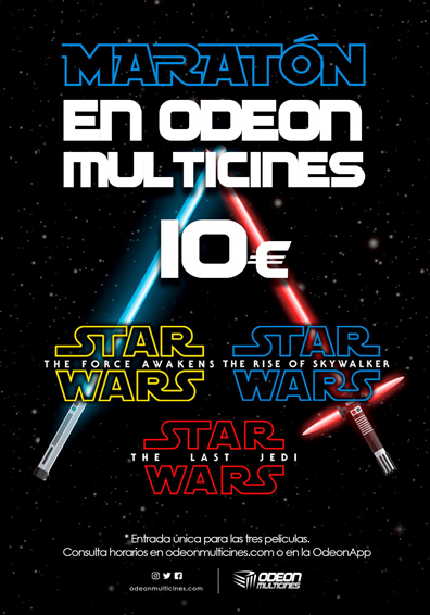 MARATON STAR WARS: EL ASCENSO DE SKYWALKER ODEON MARATON STAR WARS: EL ASCENSO DE SKYWALKER ODEON